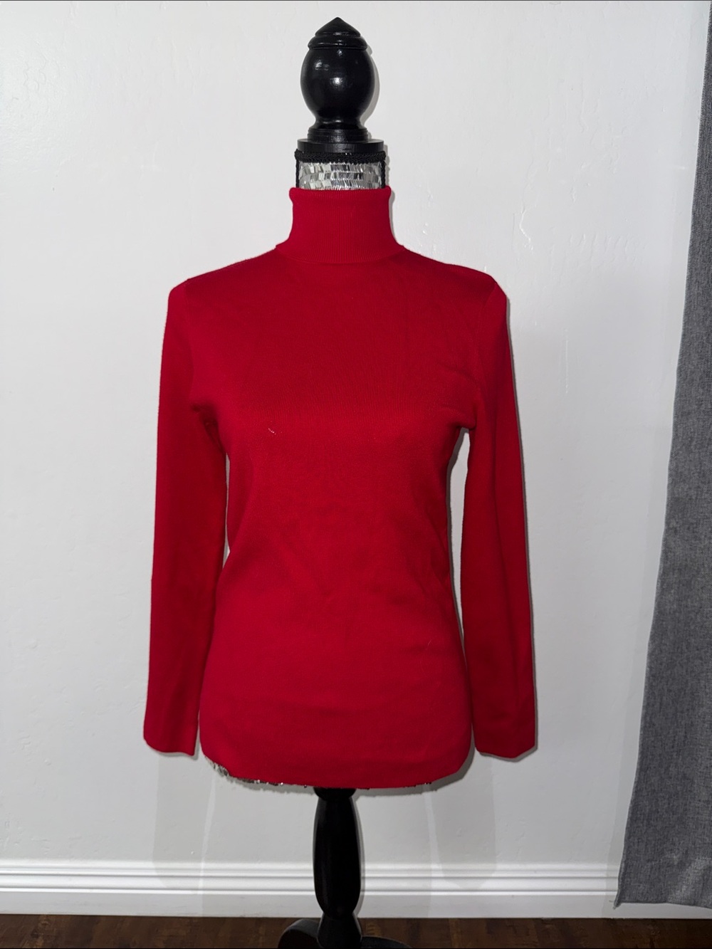 Chico's Bright Red Turtleneck Sweater